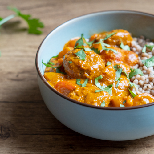Vegaballetjes curry