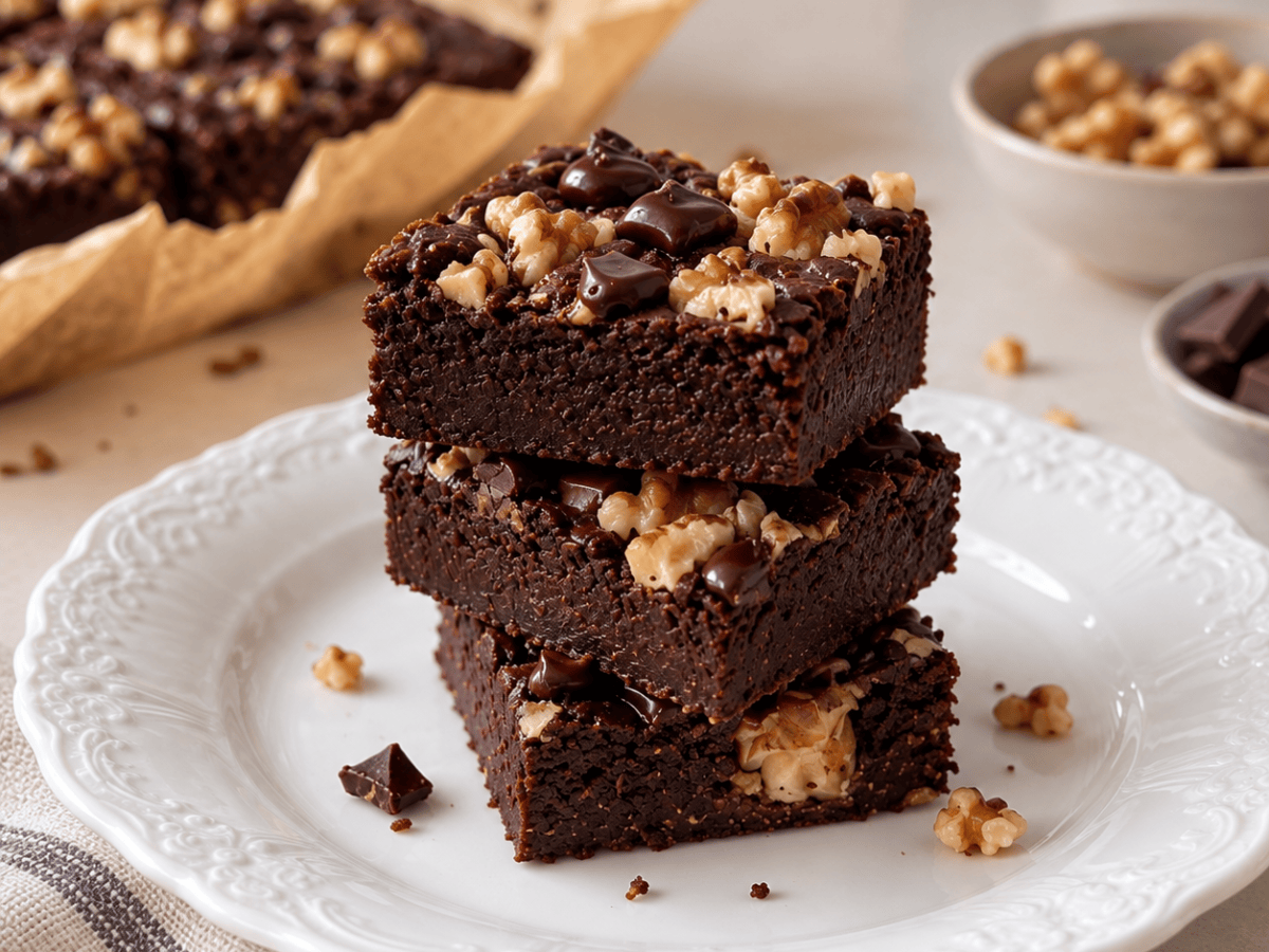 Zoete aardappel brownies